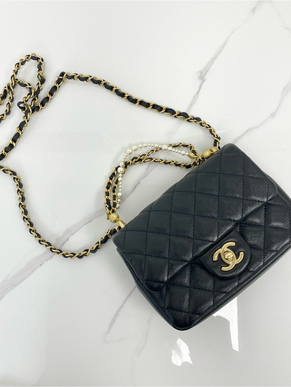 Chanel Pearl Twist Mini Classic Flap Bag